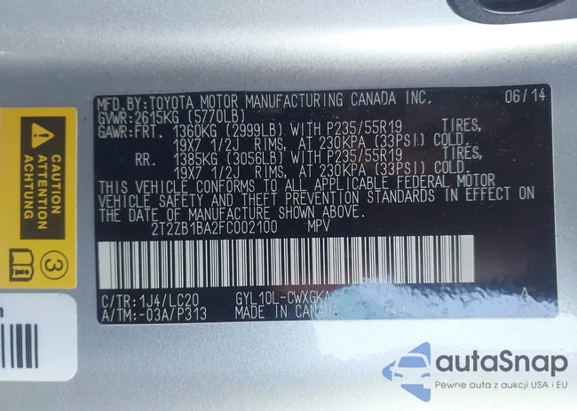 2T2ZB1BA2FC002100: 44660057