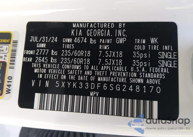 5XYK33DF6SG248170: 44660061