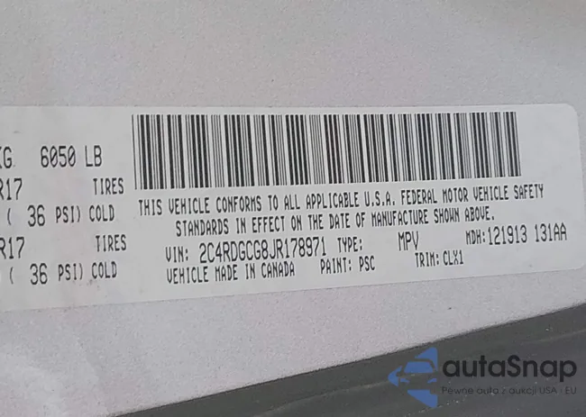 2C4RDGCG8JR178971: 44660994