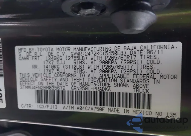 3TMMU4FN2BM035672: 44661177