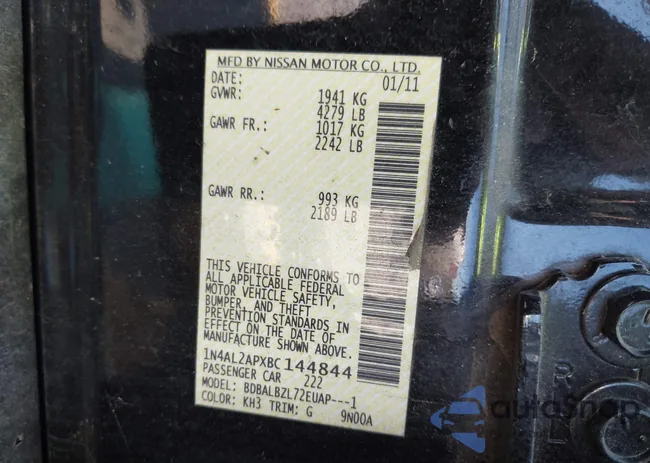 1N4AL2APXBC144844: 44662716