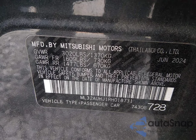 ML32AUHJ1RH018731: 44663565