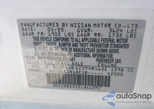 3N1CN8DVXSL861097: 44663869