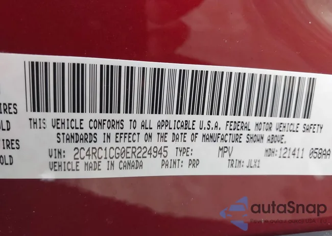 2C4RC1CG0ER224945: 44664581