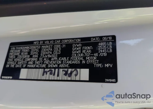 YV4162UM8K2056753: 44663987