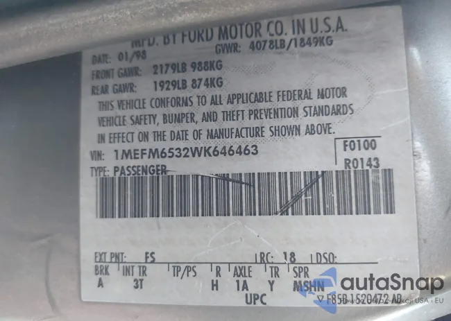 1MEFM6532WK646463: 44664070