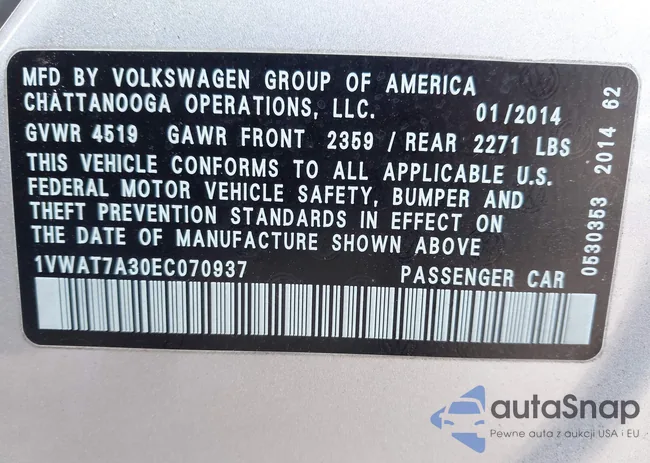 1VWAT7A30EC070937: 44664127