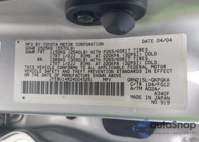 JTEBU14R240045261: 44664181