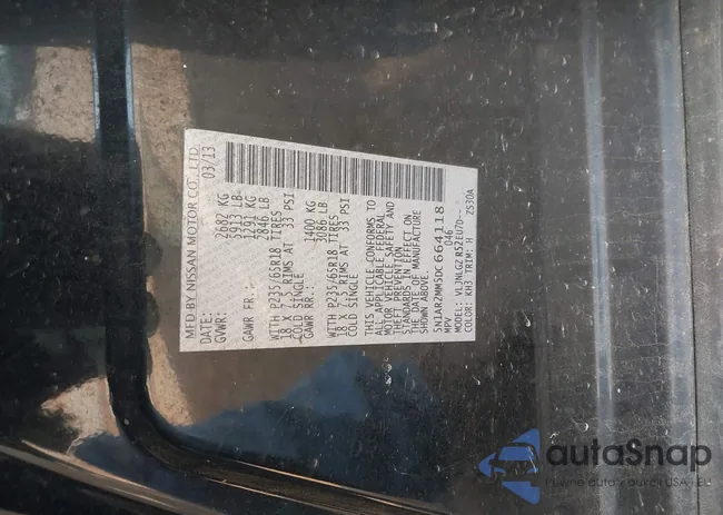 5N1AR2MM5DC664118: 44665526