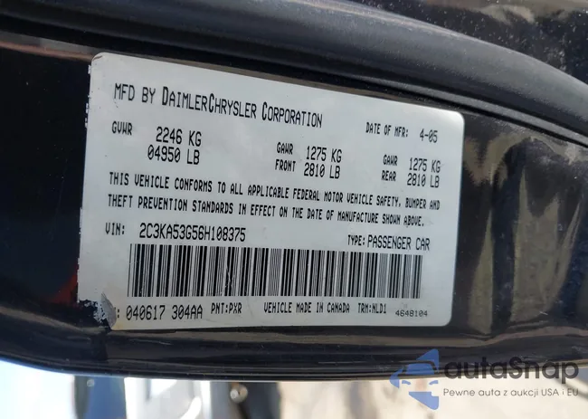 2C3KA53G56H108375: 44665639