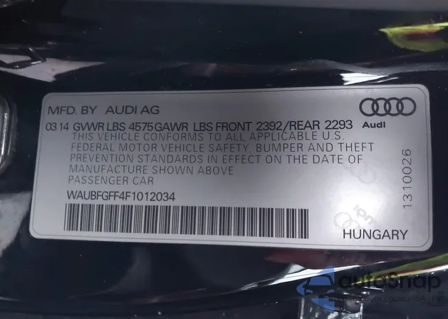 WAUBFGFF4F1012034: 44665861