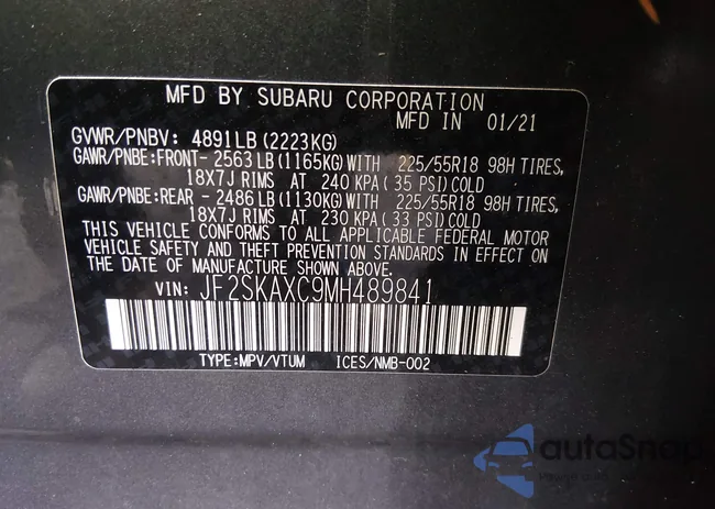 JF2SKAXC9MH489841: 44666544