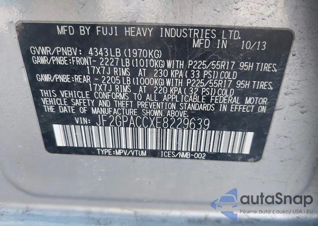 JF2GPACCXE8229639: 44666764