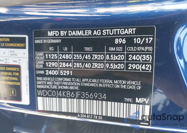 WDC0J4KB6JF356934: 44666874