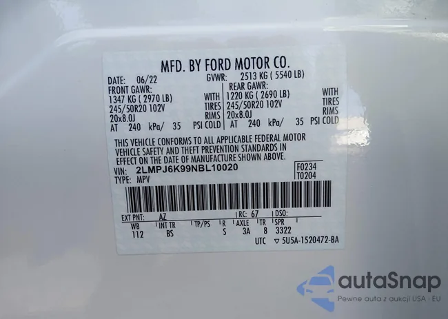 2LMPJ6K99NBL10020: 44667115