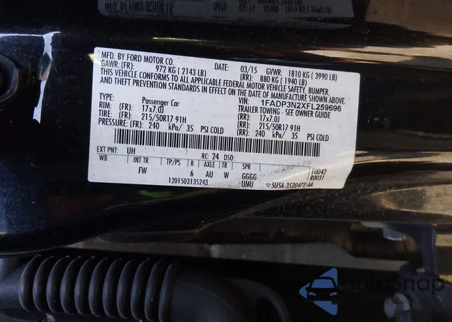 1FADP3N2XFL259696: 44668628