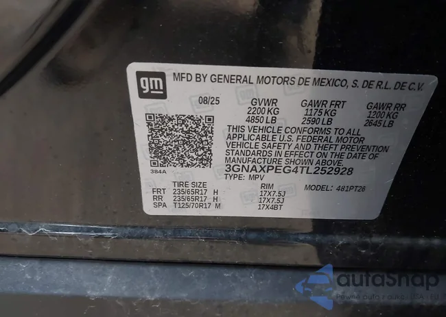 3GNAXPEG4TL252928: 44668831