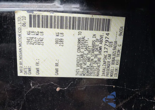 1N4AL2AP3AC177974: 44667987