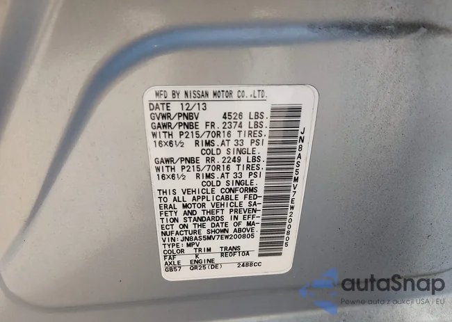 JN8AS5MV7EW200805: 44669032