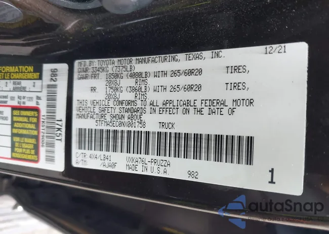 5TFMA5EC0NX001758: 44670454