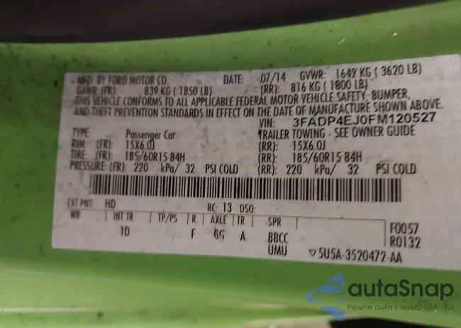 3FADP4EJ0FM120527: 44670482