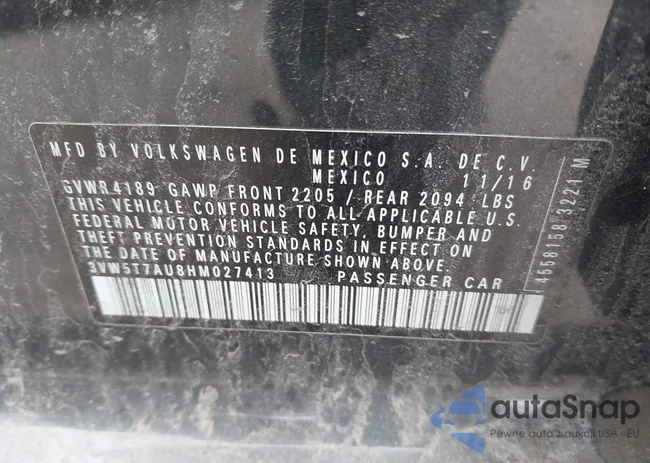 3VW5T7AU8HM027413: 44670518