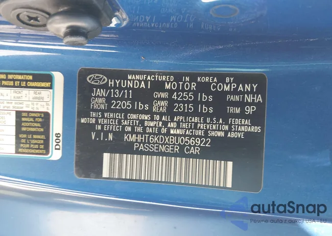 KMHHT6KDXBU056922: 44670808