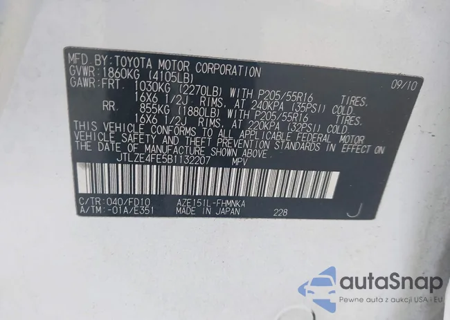 JTLZE4FE5B1132207: 44671217