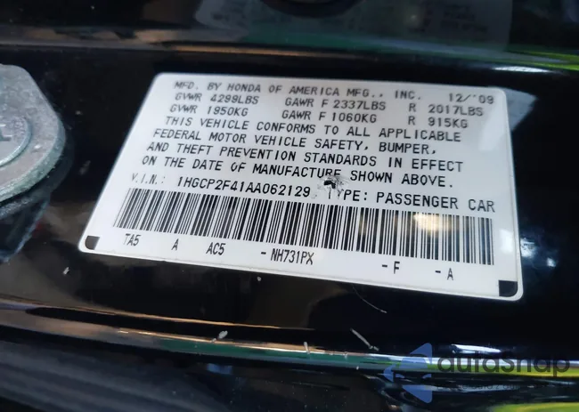 1HGCP2F41AA062129: 44671905