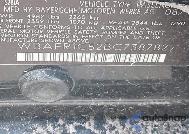 WBAFR1C52BC738782: 44674791