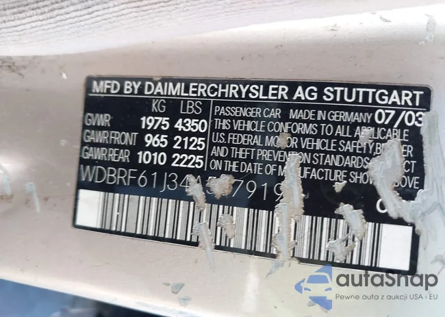 WDBRF61J34A557919: 44676569