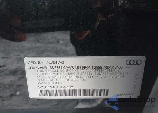 WAU44AFD6HN010372: 44676150