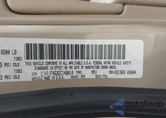 1C4RJFAG2EC148014: 44677727