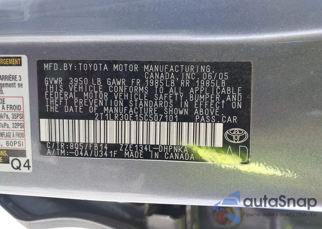 2T1LR30E15C507101: 44683308