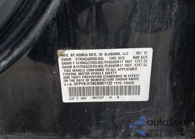 5FPYK1F28CB001132: 44683475