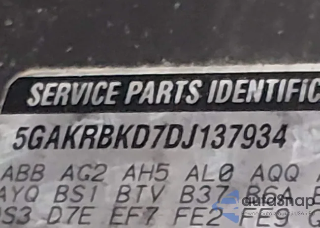 5GAKRBKD7DJ137934: 44683541