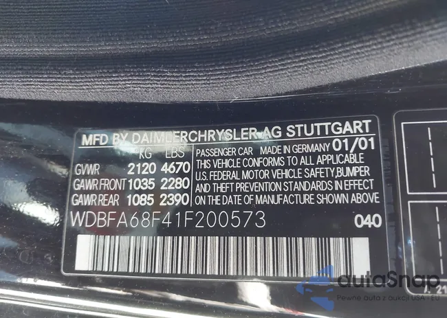 WDBFA68F41F200573: 44684500