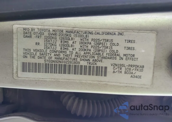 5TEGN92N33Z281809: 44684805