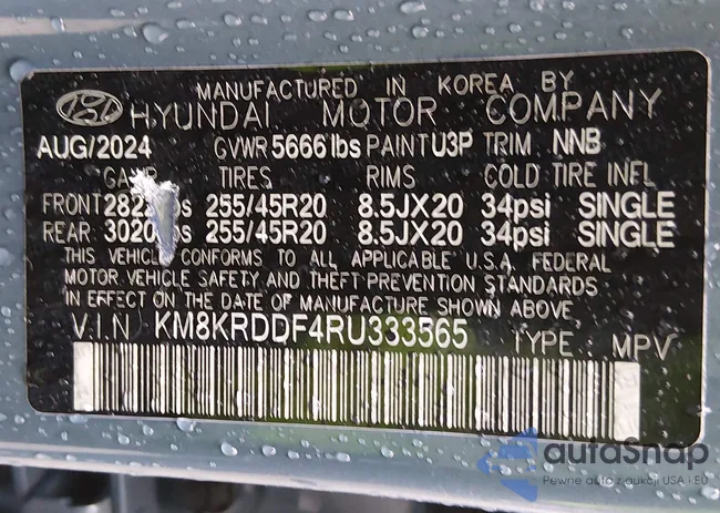 KM8KRDDF4RU333565: 44685865