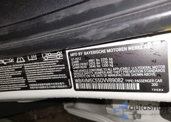 WBAVM5C55DVV89082: 44684985