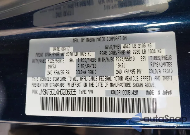 JM3KFBDL4H0206335: 44686479