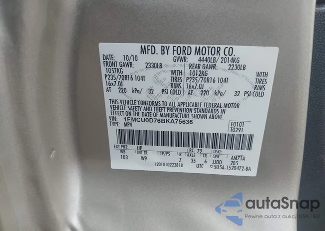 1FMCU0D76BKA75636: 44687859