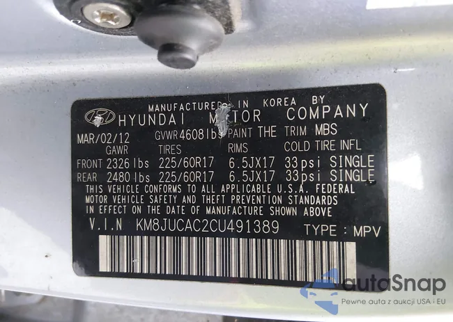 KM8JUCAC2CU491389: 44687193