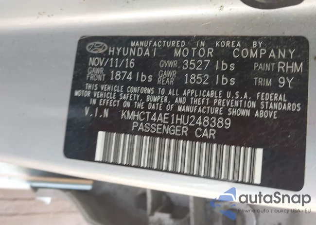 KMHCT4AE1HU248389: 44688513