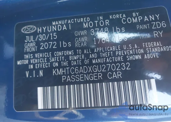 KMHTC6ADXGU270232: 44688529