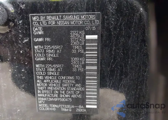 KNMAT2MV6FP590475: 44688678