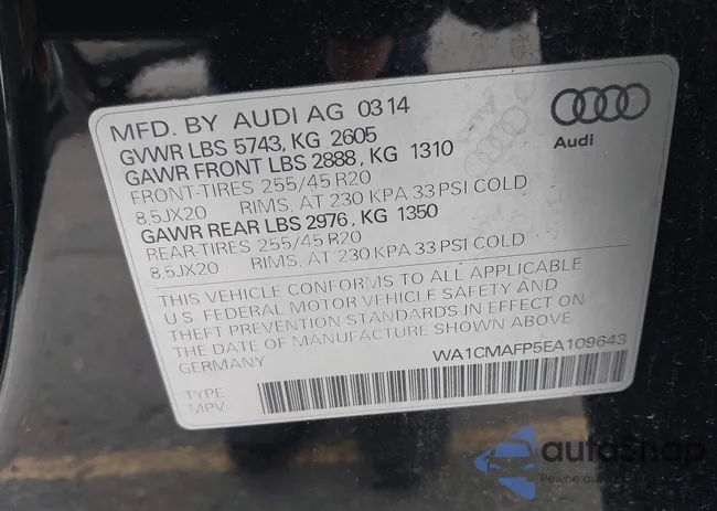 WA1CMAFP5EA109643: 44687906