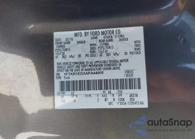 1FTKR1EDXAPA44905: 44690546