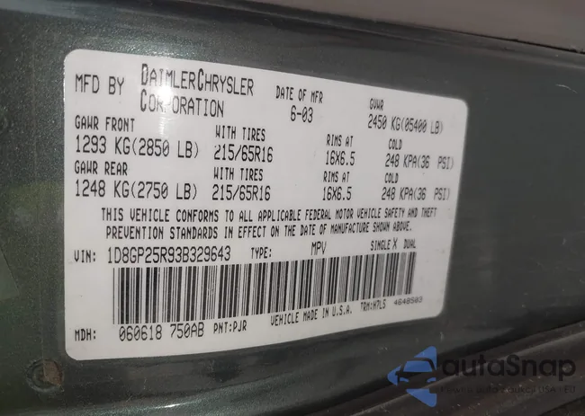 1D8GP25R93B329643: 44689938