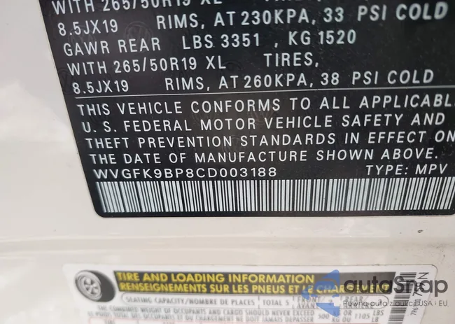 WVGFK9BP8CD003188: 44690094